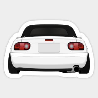 Miata rear White Sticker